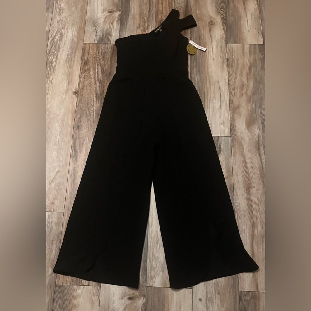Elegant Black One Shoulder Jumpsuit